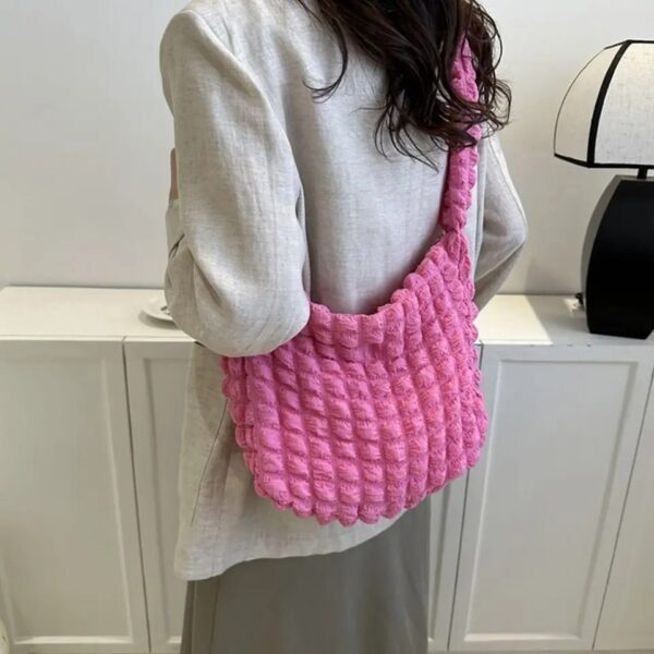 14078369291530704663 Pleated Crossbody Bag