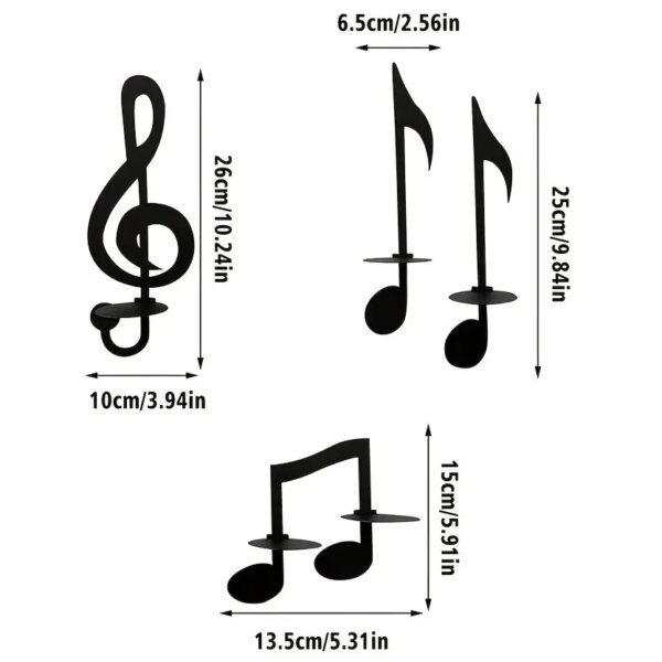 -1891200907-1989910591 Music Note Candle Holder
