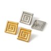 main-image-1 YOUTHWAY-Square Spiral Small Stud Earrings
