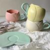 2 Tulip Tea Cups