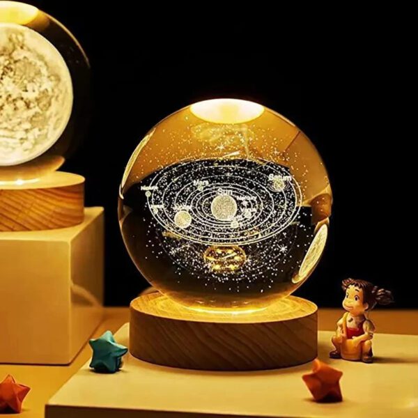 Glowing Crystal Ball Night Lamp