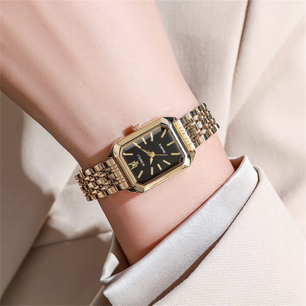 Luxury Gold Square Quartz Watch