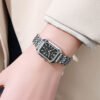Luxury Silver Square Quartz Watch