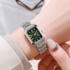 Luxury Silver Square Quartz Watch