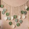 1 Woven Leaves Macrame Wall Hanging