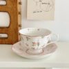 French Pink Rabbit Tea Set