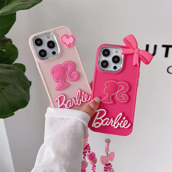3 Pink Barbie Case