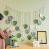 3 Woven Leaves Macrame Wall Hanging