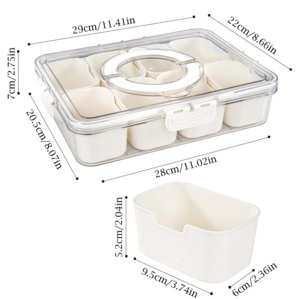 3 Portable Snack Tray