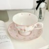 3 French Pink Rabbit Tea Set
