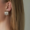 4 Unusual Curve Geometric Earrings