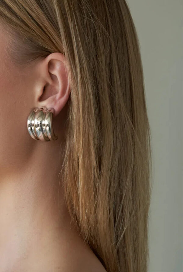 4 Unusual Curve Geometric Earrings