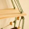 4 Leaf Macrame Floating Shelf