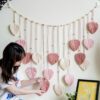 4 Woven Leaves Macrame Wall Hanging
