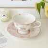 4 French Pink Rabbit Tea Set