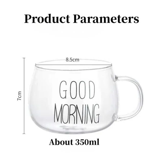 6 Glass Coffee Mugs