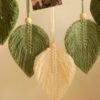 6 Leaf Macrame Floating Shelf