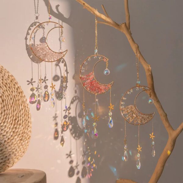 6 Moon Crystal Wind Chime