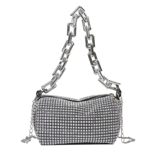 6 Allover Rhinestone Bucket Bag