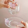6 Butterfly Cup And Saucer Set