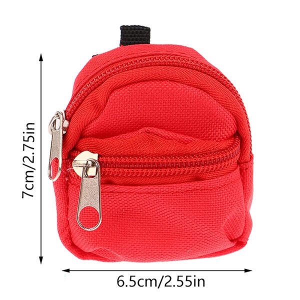 6 Mini Backpack Keychain