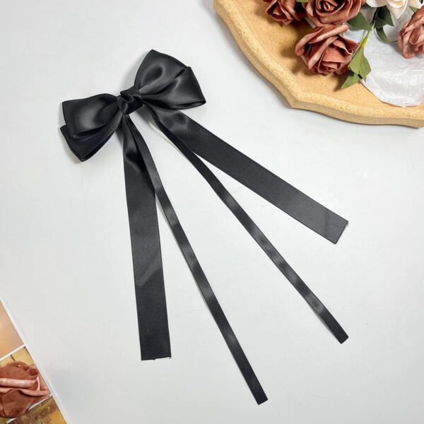 gray Double Bow Knot Clip