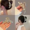 1 Pearl Flower Tassel Hair Clip