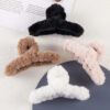 Fluffy Hair Clips