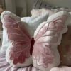 2 Heart Butterfly Pillow