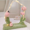 Hand Wooven Flower Makeup Mirror