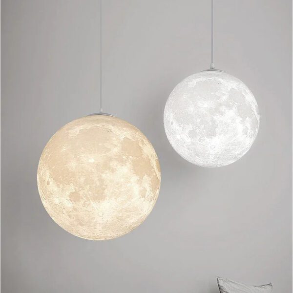 3 Moon Ceiling-Hanging Chandelier