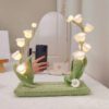 3 Hand Wooven Flower Makeup Mirror
