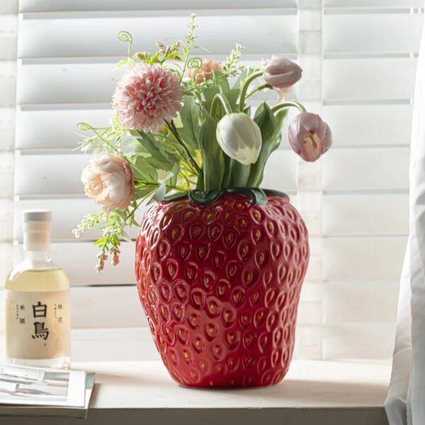 3 Strawberry Field Vase