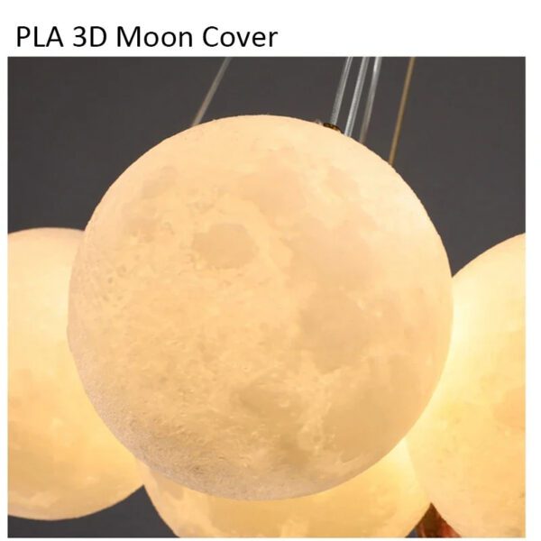 6 Moon Ceiling-Hanging Chandelier