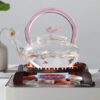 Pink Butterfly Teapot Set