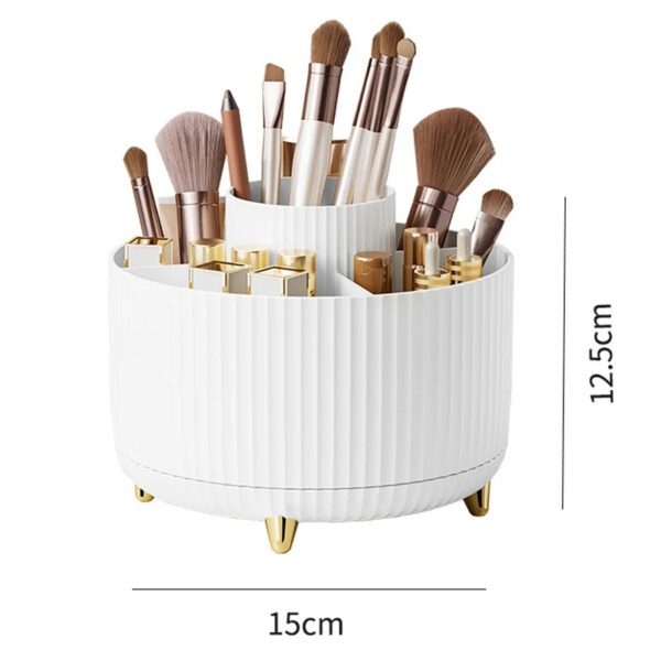6 360-Degree Rotating Makeup Organizer