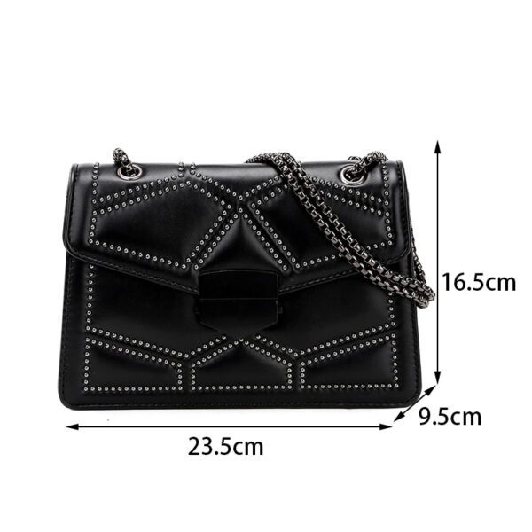 6 Vintage Rivet Chain Shoulder Bag