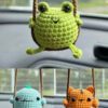 frog_combination Crochet Cartoon Animal Pendants