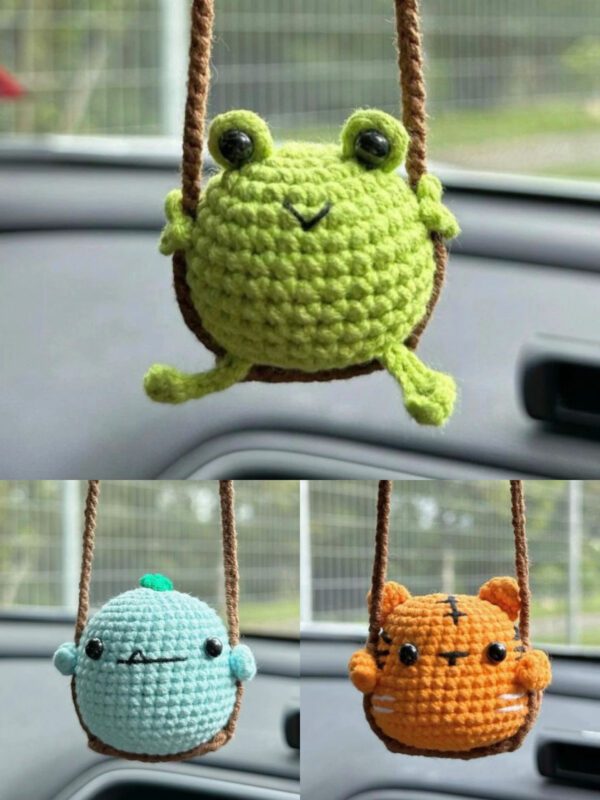 frog_combination Crochet Cartoon Animal Pendants
