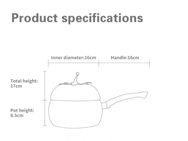 tomato pan tomato shaped Saucepan