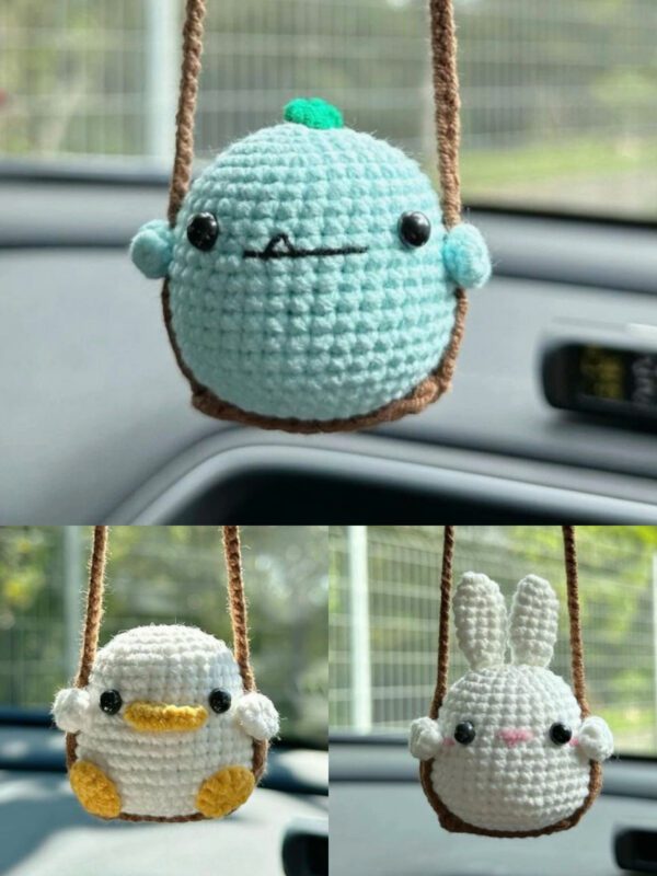 xiaoguai_combination Crochet Cartoon Animal Pendants