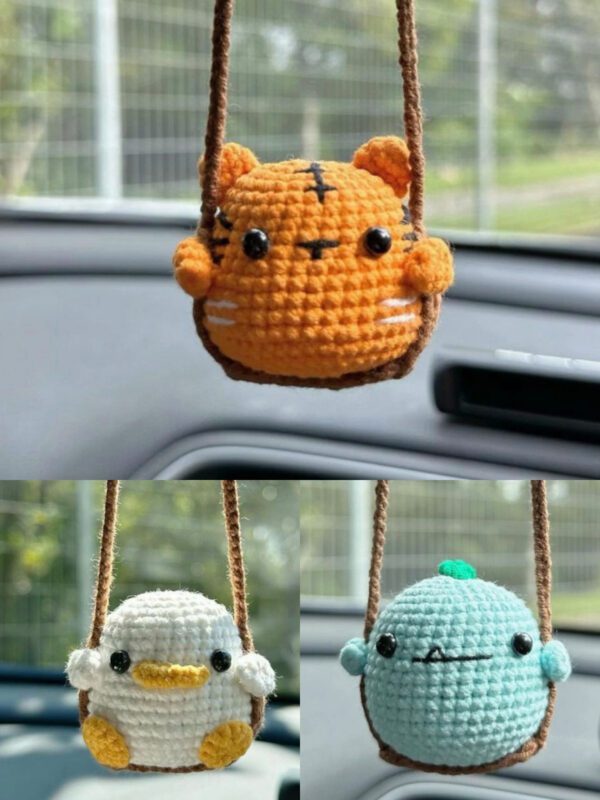xiaohu_combination Crochet Cartoon Animal Pendants
