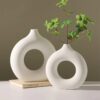 1 Imitation Ceramic Pure White Vase