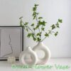 2 Imitation Ceramic Pure White Vase