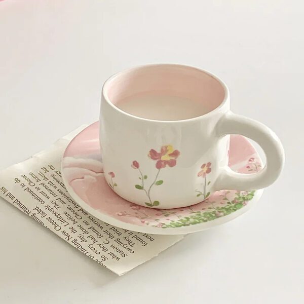 2 Korean-style Pink Tea Set