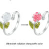 Rose Flower Adjustable Ring