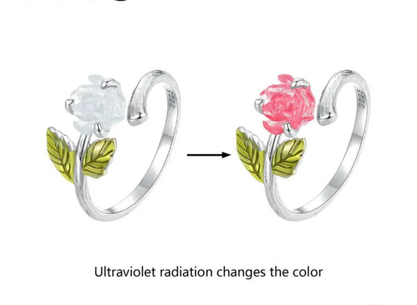 Rose Flower Adjustable Ring