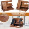 5 Multifunctional Wooden Bedside Docking Station