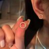 Small Circle Stud Earrings