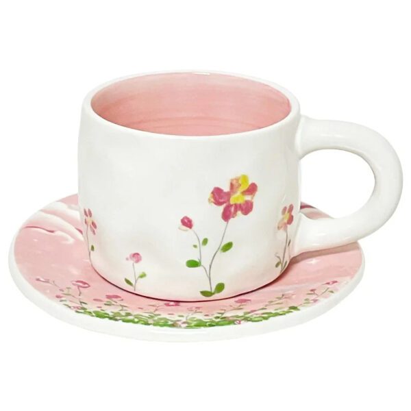 6 Korean-style Pink Tea Set
